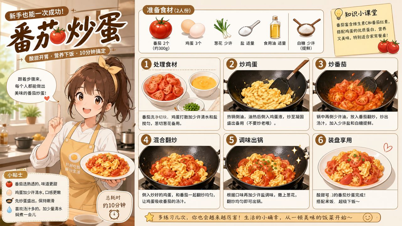 四虎美食动漫教程·家常菜动漫演示
